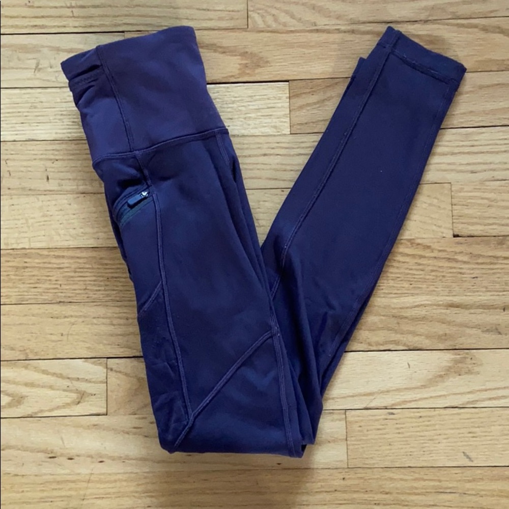 Lululemon Deep Purple athletic leggings